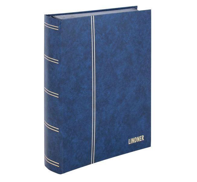 Уценка!!! Кляссер Lindner Standard - 64 страницы - А4 - чёрные страницы - синяя обложка L-1170BL-U фото