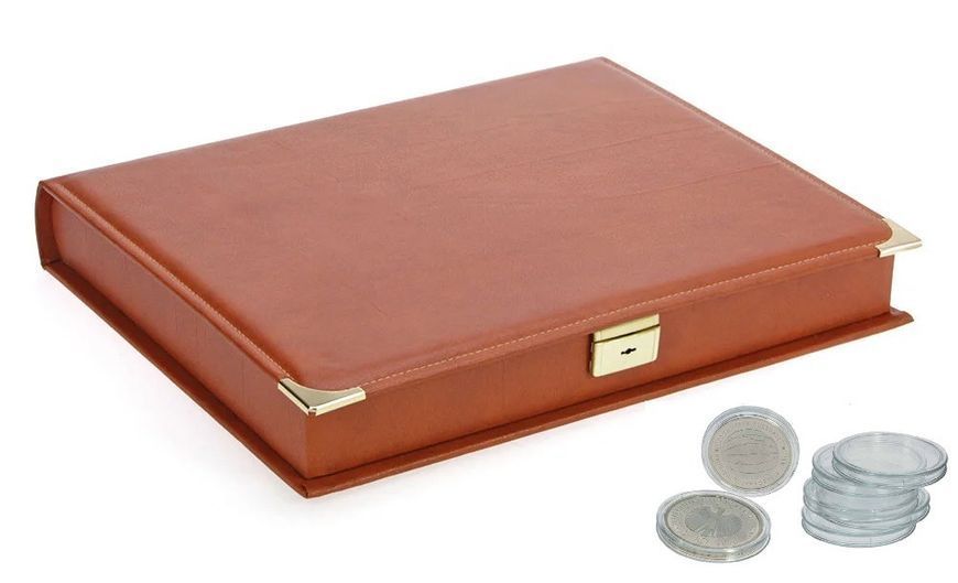 Шкіряна касета для монет у капсулах SAFE Compact А4 445-0-EN-0 фото