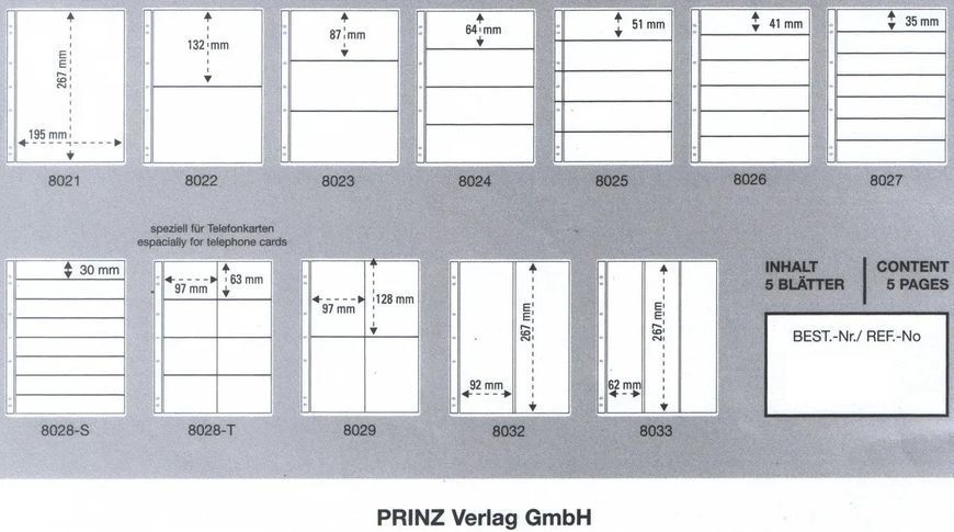 Альбом для банкнот Prinz Montana А4 7035-8023 фото