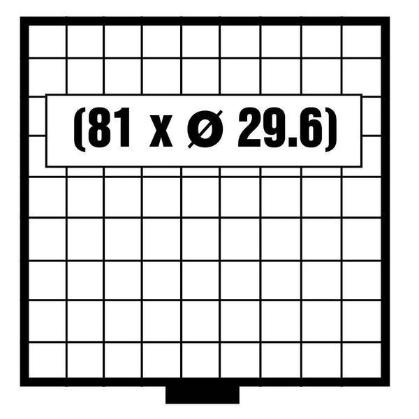 Бокс для монет - SAFE Beba Maxi - 81 X 29.6 mm S-6600 фото
