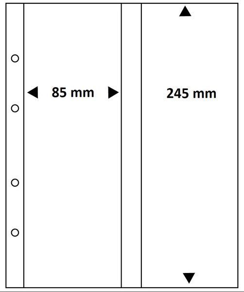 Альбом для монет у блістерах та монетних карток - SAFE - 85 x 245 mm 7770-N фото