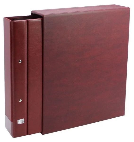 Альбом для значків SAFE Professional A4 #5510 - червоно-коричневий, з футляром 480-4802-4805-5460-5510 фото
